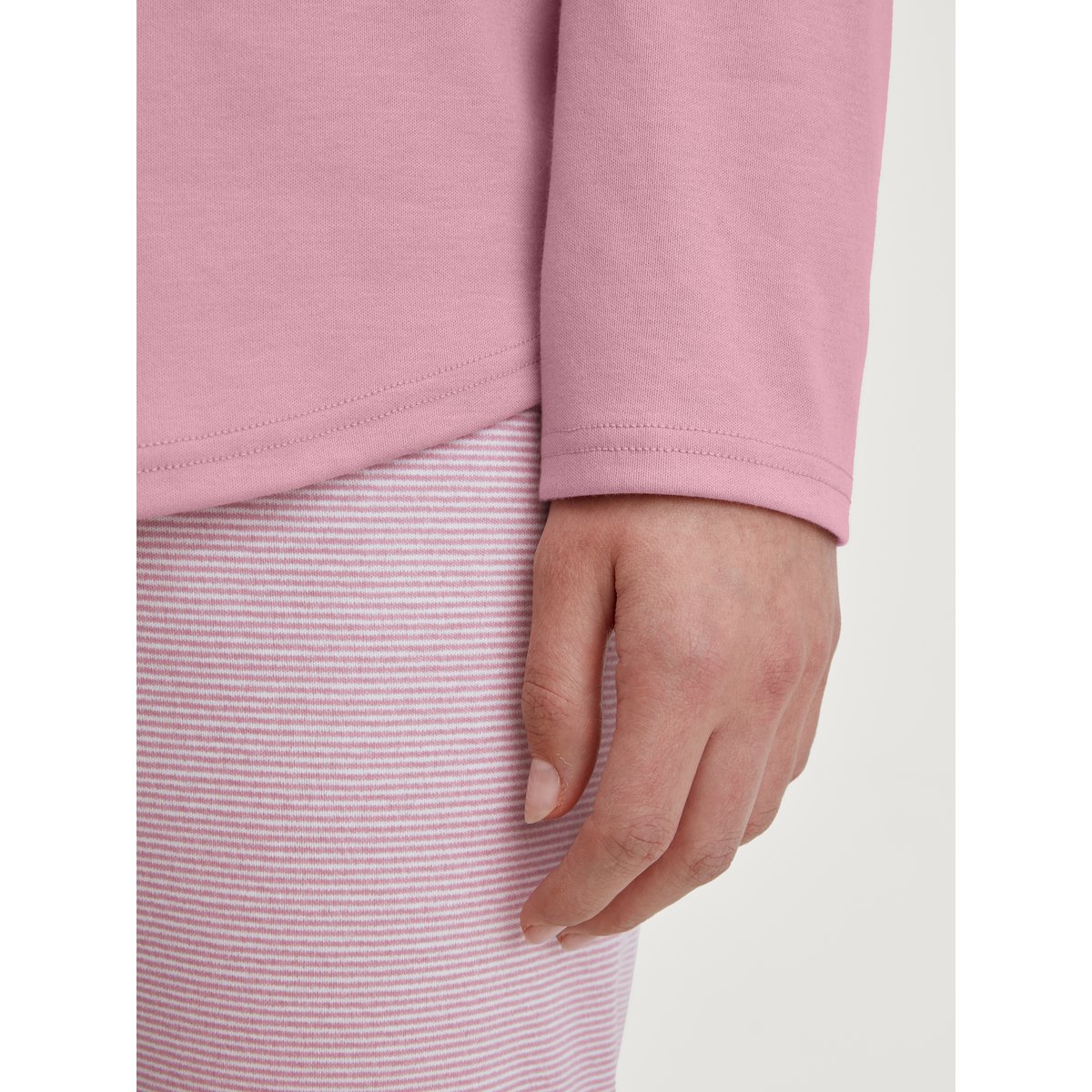 Pyjama, longue manches longues Coton STRIPED DREAMS violet, CALIDA
