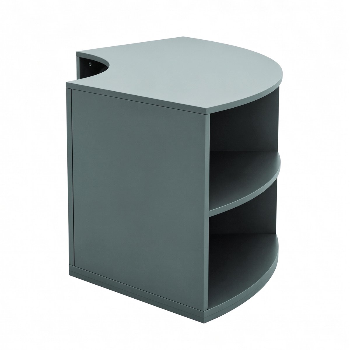 Meuble TV d'angle coloré 120 cm, LUKE vert foncé, OVIALA