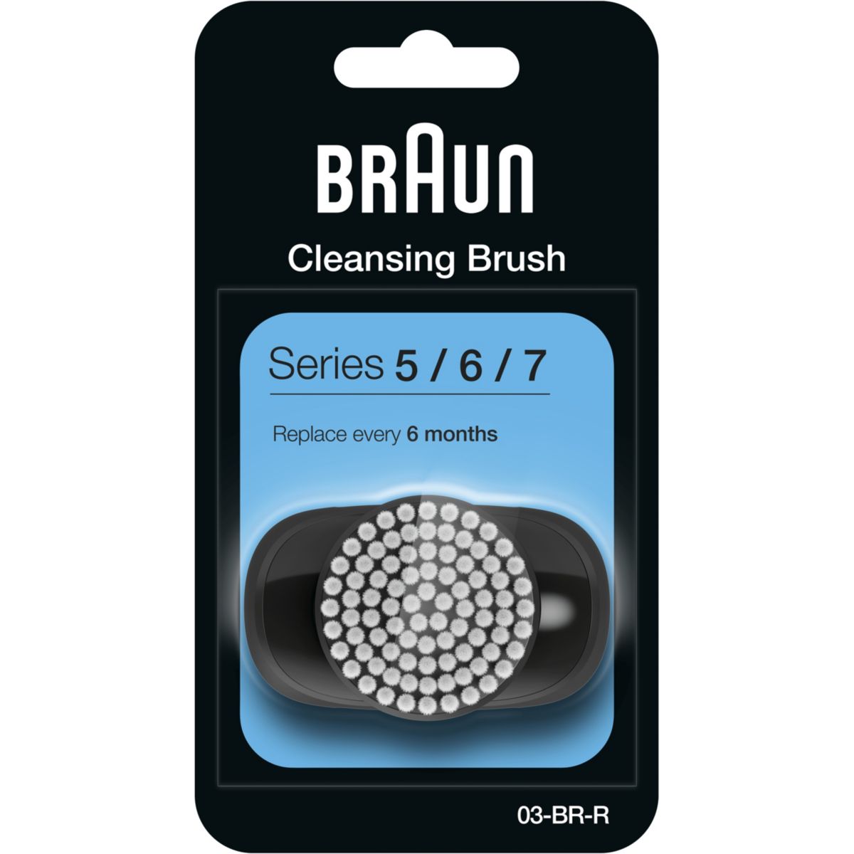 Brosse de rasage recharge brosse visage couleur unique, BRAUN