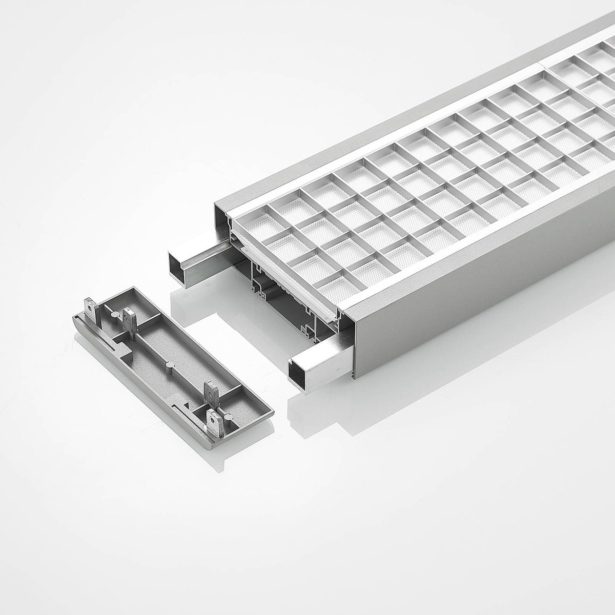 Luminaire de bureau en aluminium moderneLED argent (ral 9006), ARCCHIO