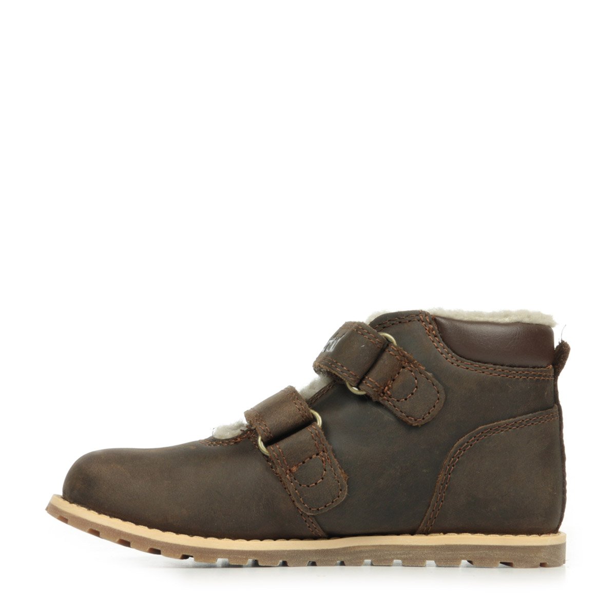 Bottines Pokey Pine Mid Warm Lined Hook and Loop Boot dark brown, TIMBERLAND