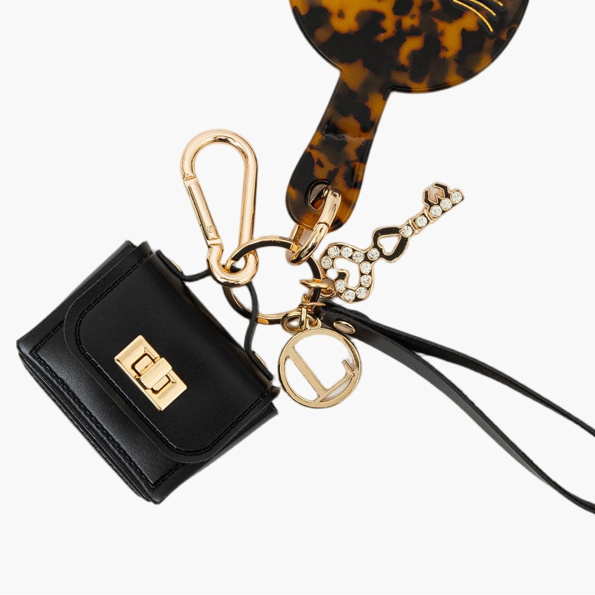 Bijou de sac miroir chat Tissalia noir, LOLLIPOPS