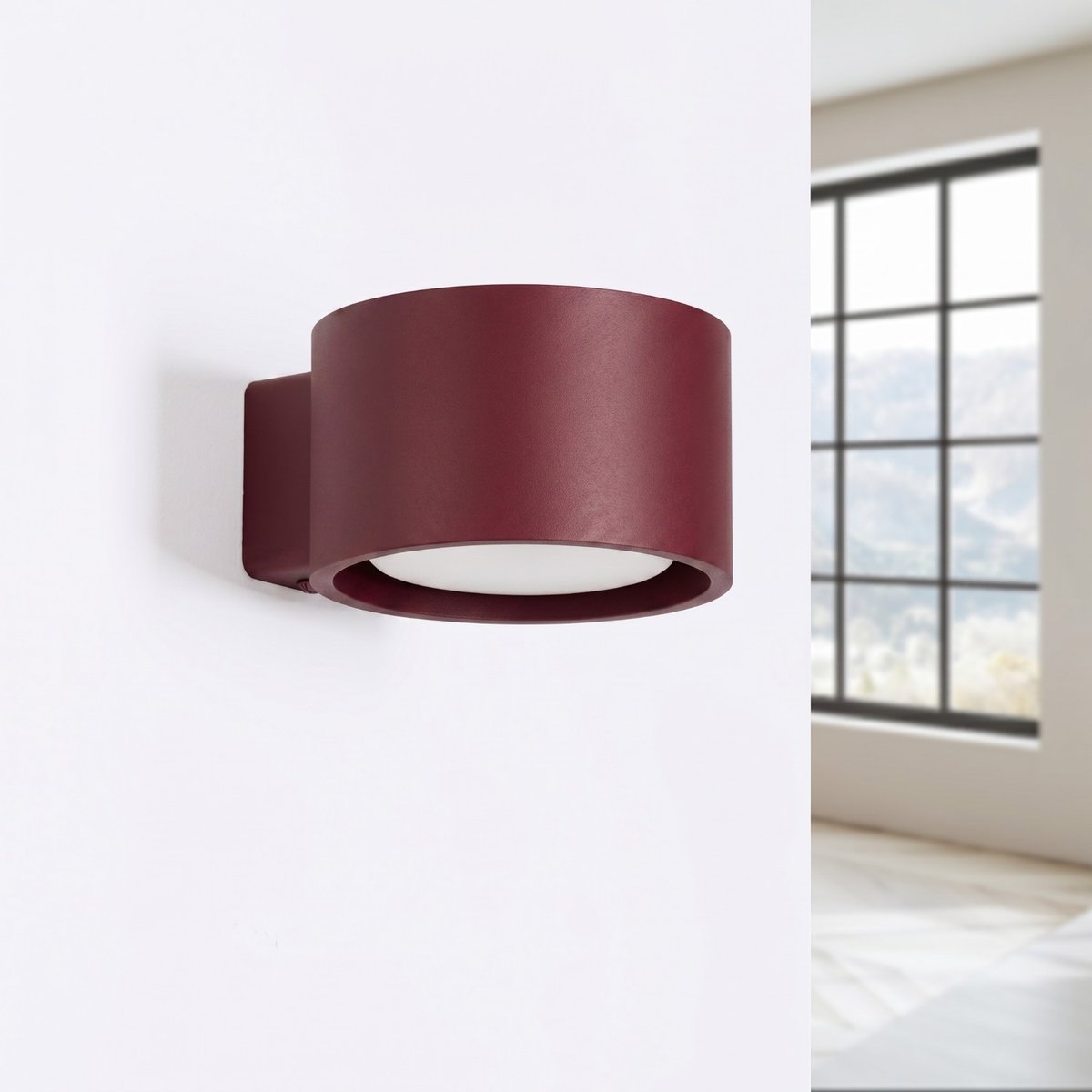 Applique murale Aluminium Bordeaux Gx53 1 MODO bordeaux, EDEN