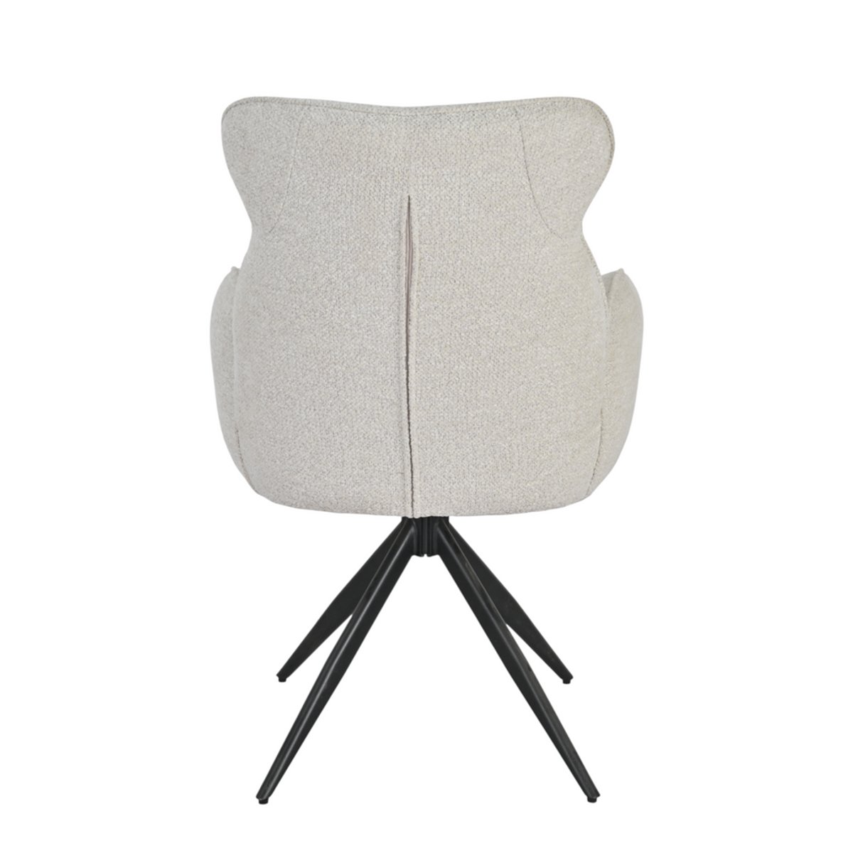 Chaise repas pivotante auto-return chenillé beige, ZAGO