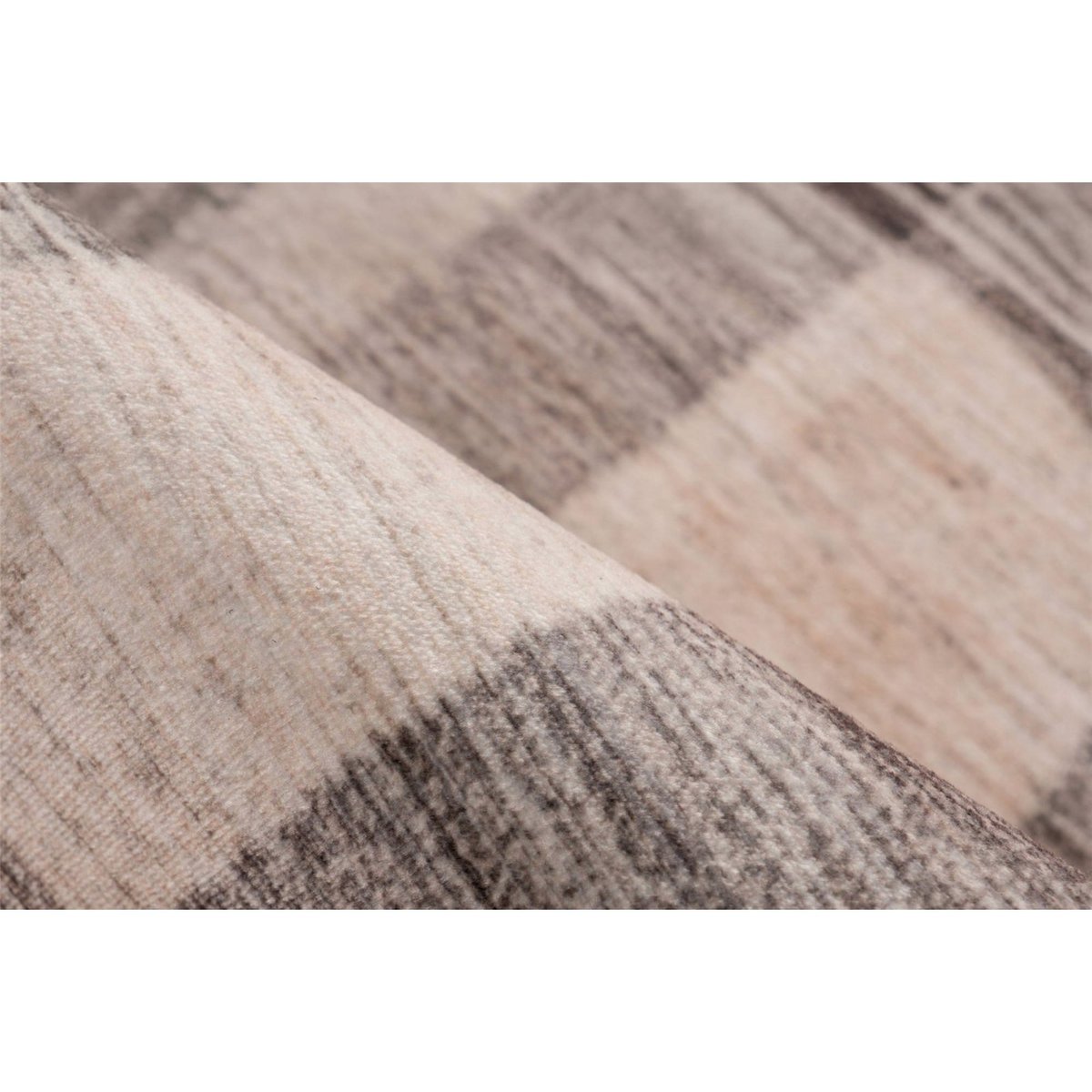 Tapis rectangulaire, Bluster taupe beige à motif gris crème, ARTE ESPINA