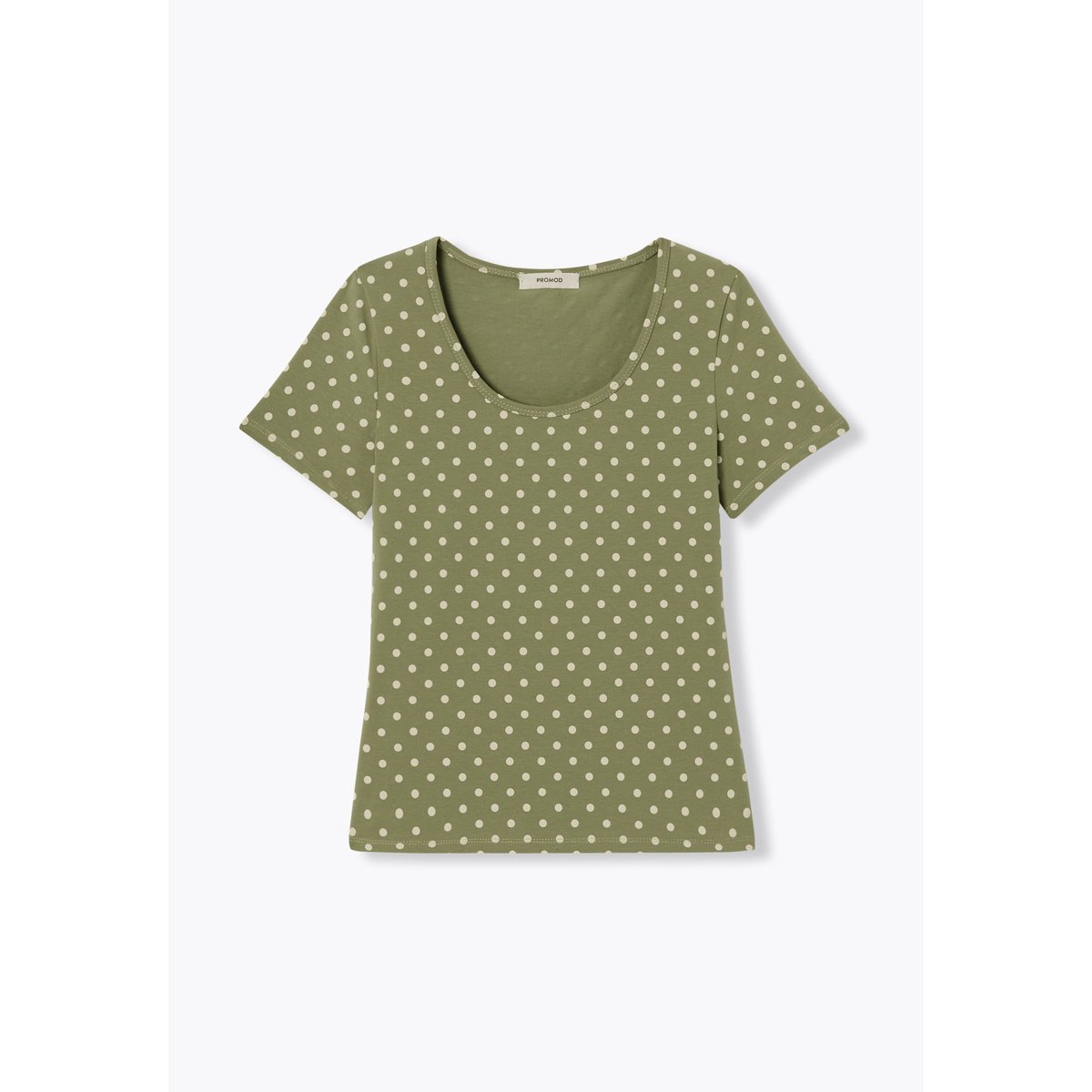T-shirt imprimé col hublot imprimé multicolore, PROMOD