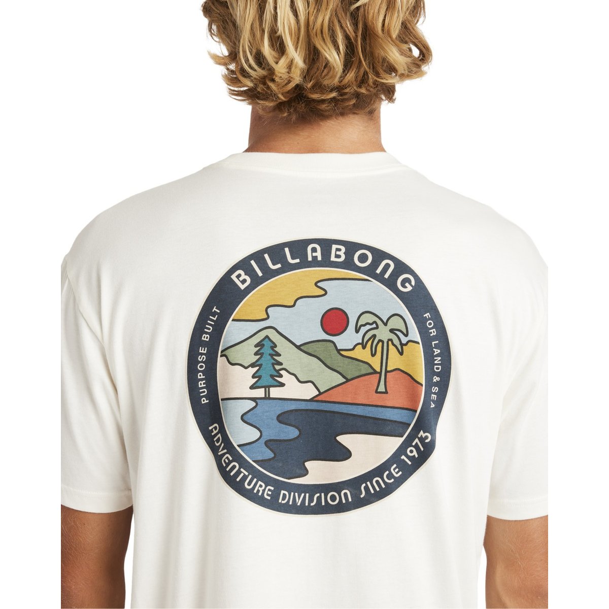 T shirt manches courtes ROCKIES A/DIV blanc off white, BILLABONG