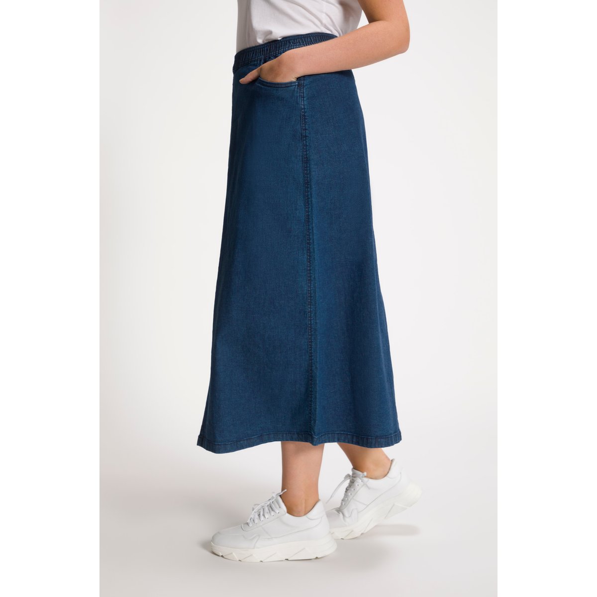 Jupe en jean jean bleu foncé, ULLA POPKEN