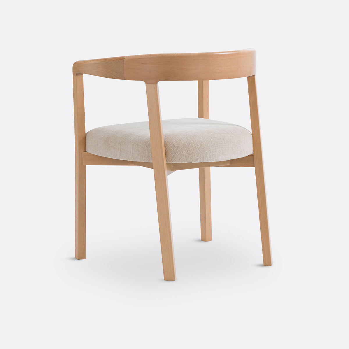 Silla de mesa con reposabrazos, Germain natural/lino, LA REDOUTE INTERIEURS