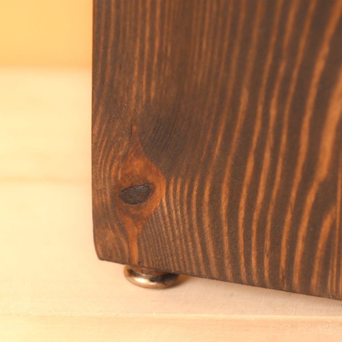 Table d'appoint en bois -  LOJI marron foncé, HOME MAISON