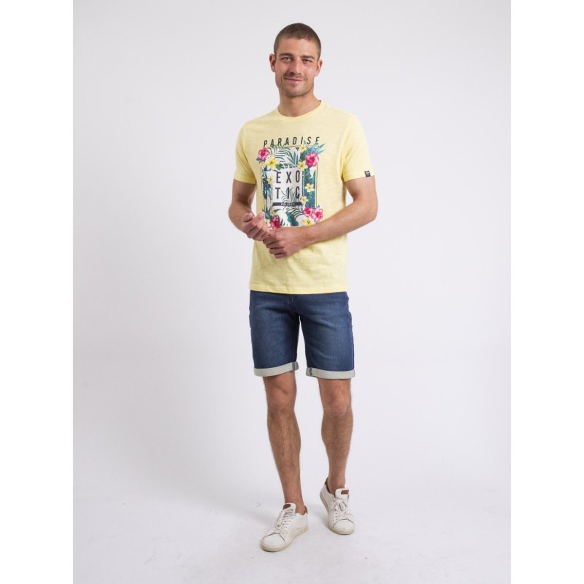 T-shirt Col Rond Nopajoux jaune, RITCHIE
