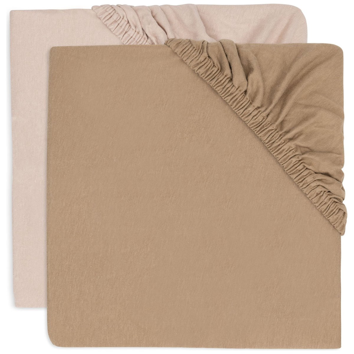 Drap housse rose, marron, JOLLEIN