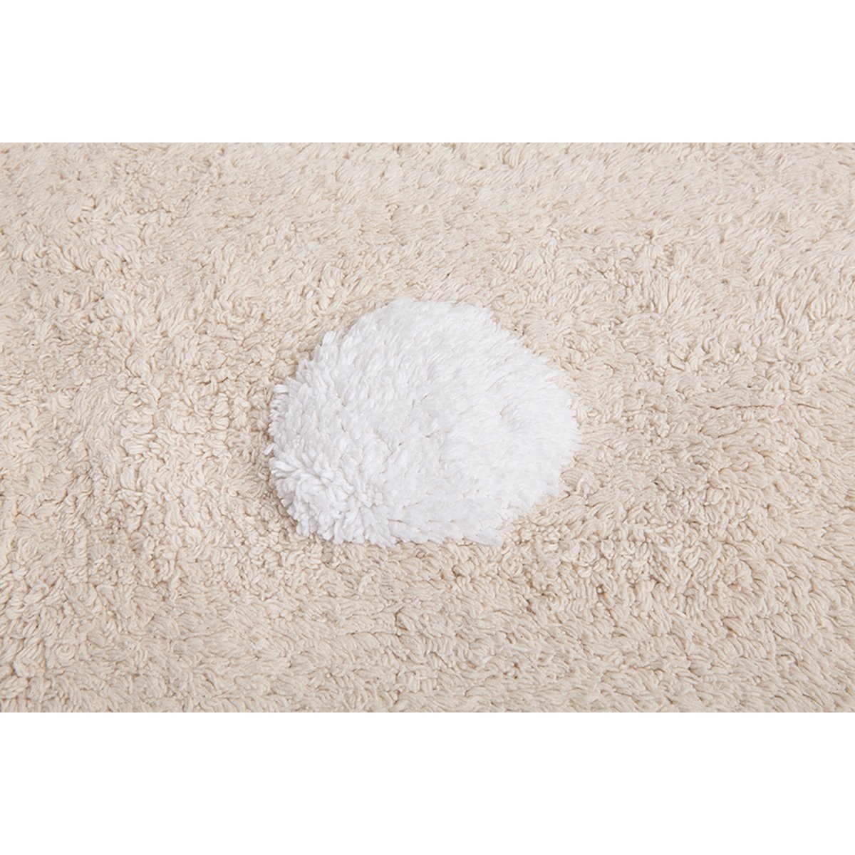 Tapis Rectangulaire en coton DOTS beige, LORENA CANALS