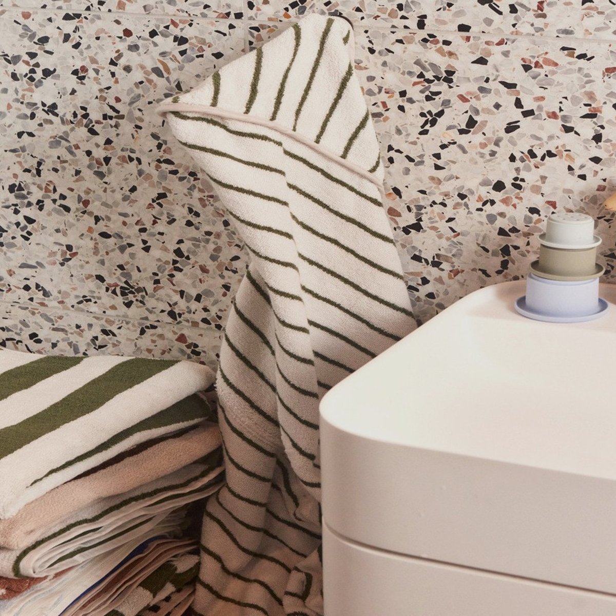 Serviette de bain en coton MINI blanc, OYOY LIVING DESIGN