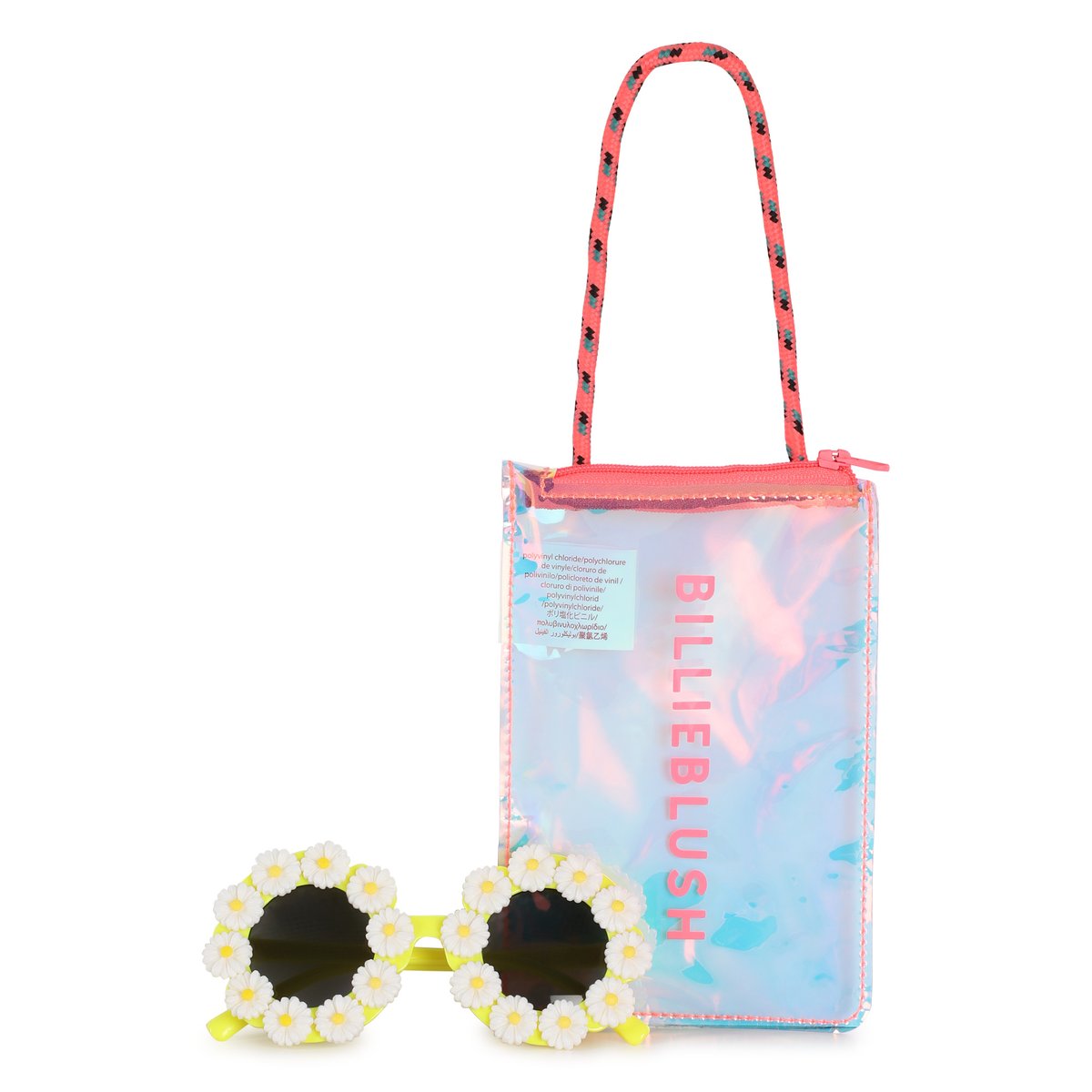 Lunettes de soleil fleur jaune fluo, BILLIEBLUSH