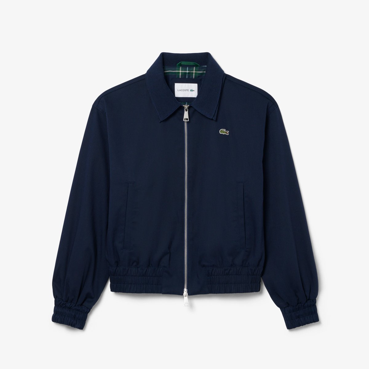 Veste gabardine stretch double col bleu-166, LACOSTE