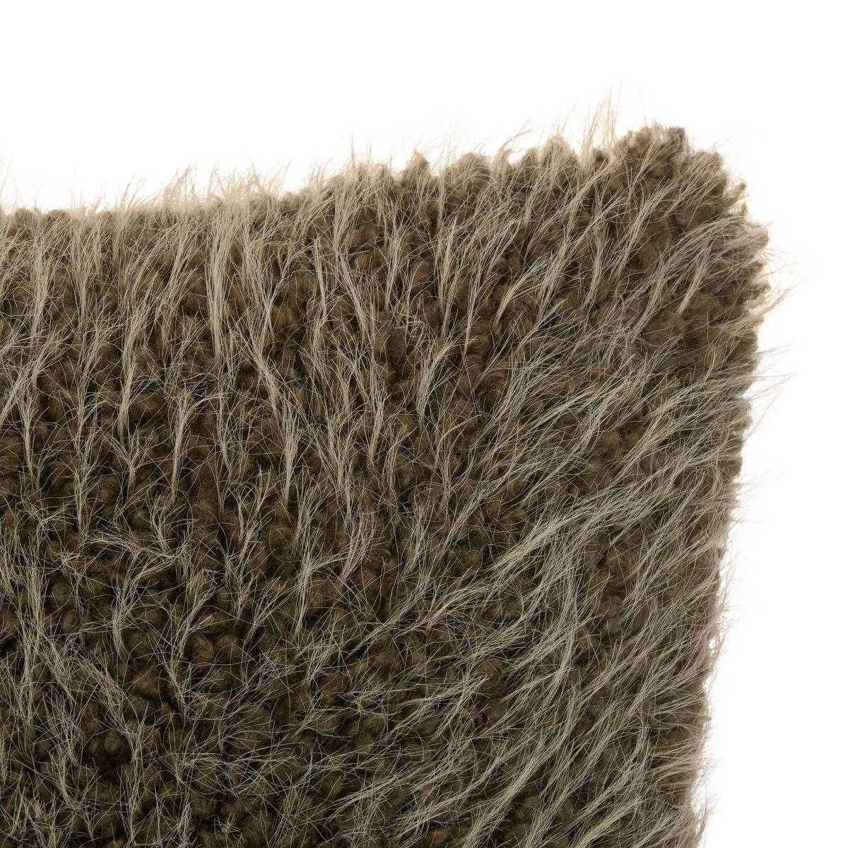 Coussin carré NYERO vert kaki, ATMOSPHERA