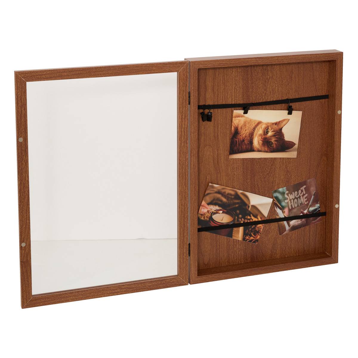 Porte-photos rectangulaire LILY marron, ATMOSPHERA