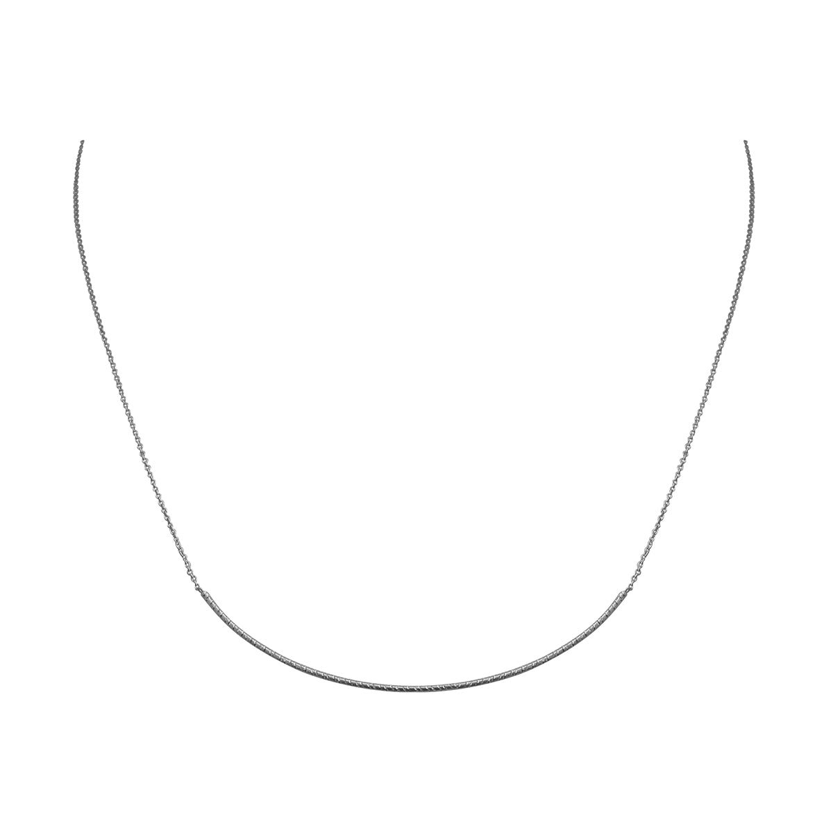 Collier argent -  disco argenté, CAROLINE NAJMAN