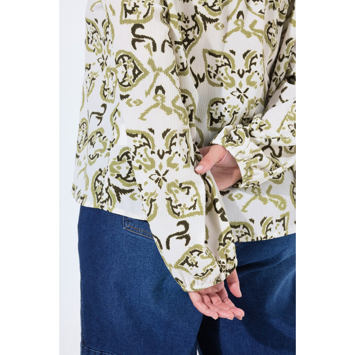 Chemise avec ruchés pop corn, ULLA POPKEN
