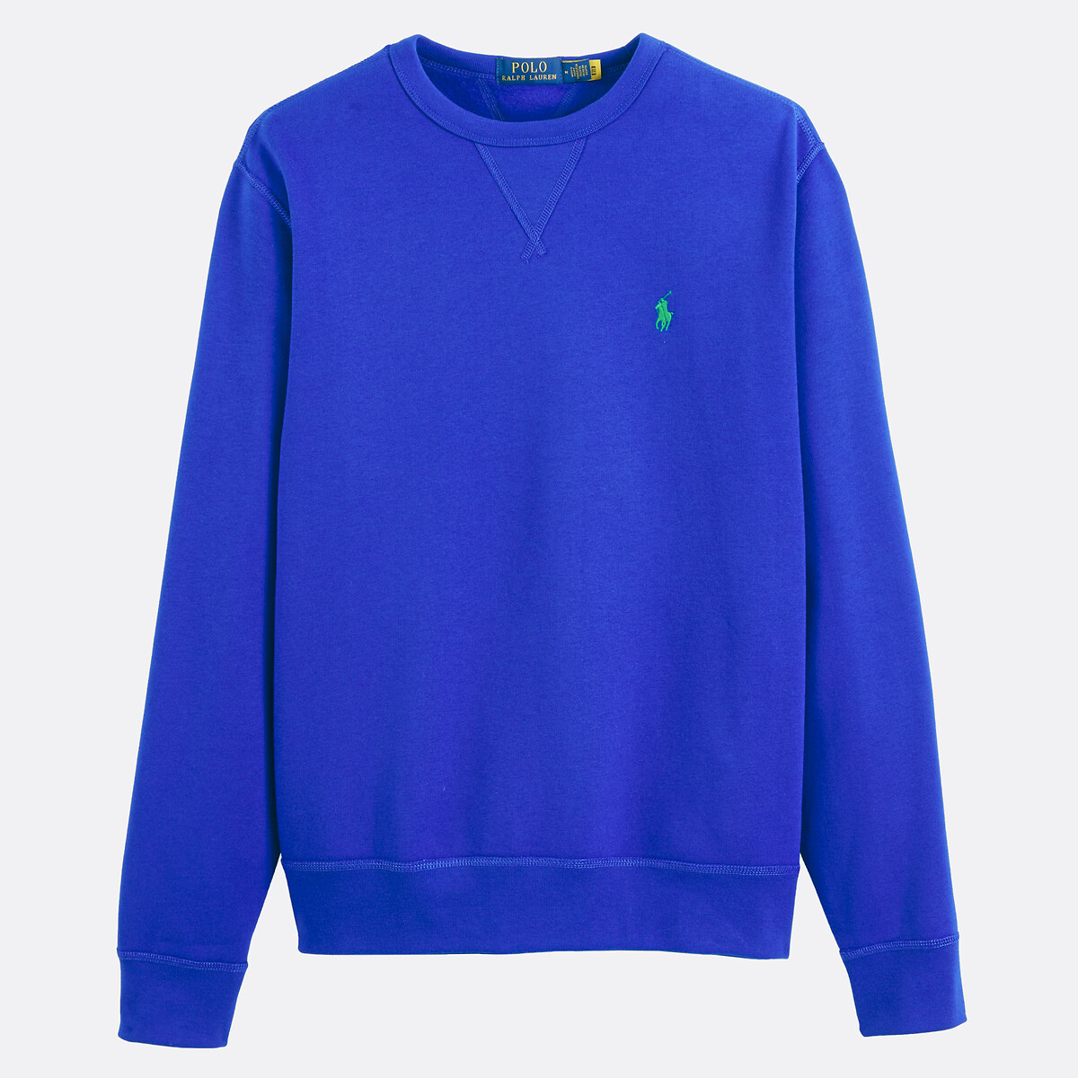Cotton Mix Fleece Sweatshirt with Crew-Neck royal blue, POLO RALPH LAUREN