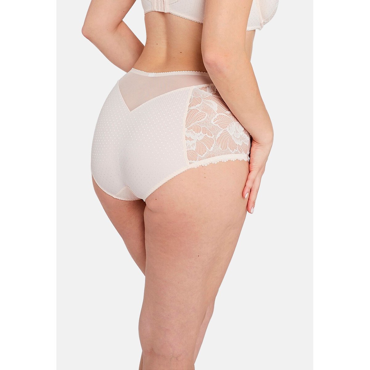Culotte dentelle Capucine ivoire/rose, SANS COMPLEXE