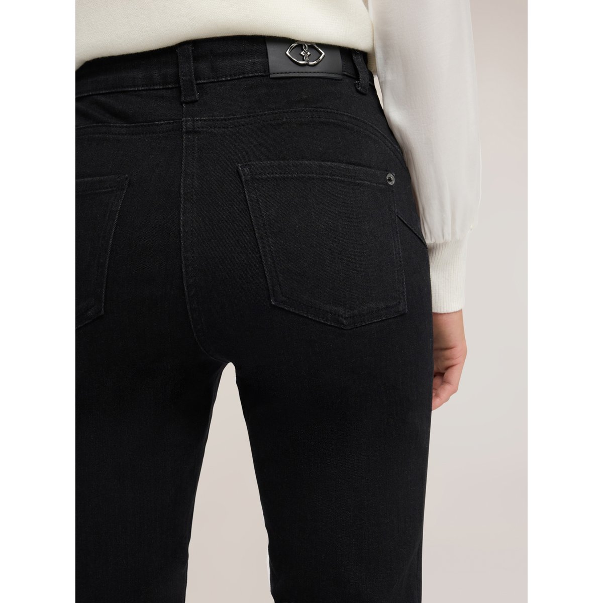 Jean skinny taille haute black wash noir, MOTIVI