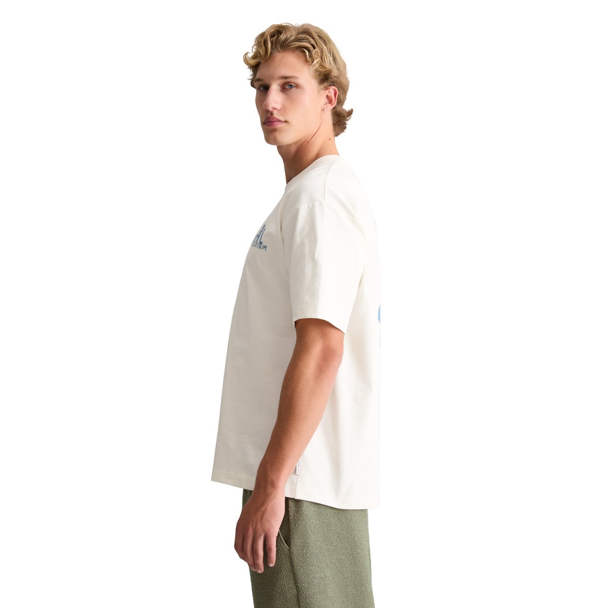 T-shirt ample avec impression dans le dos blanc, MARC O’POLO DENIM