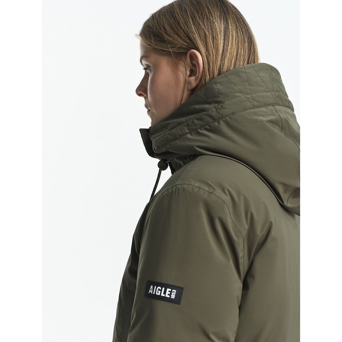 Parka mi-longue très chaude MTD® kaki, AIGLE