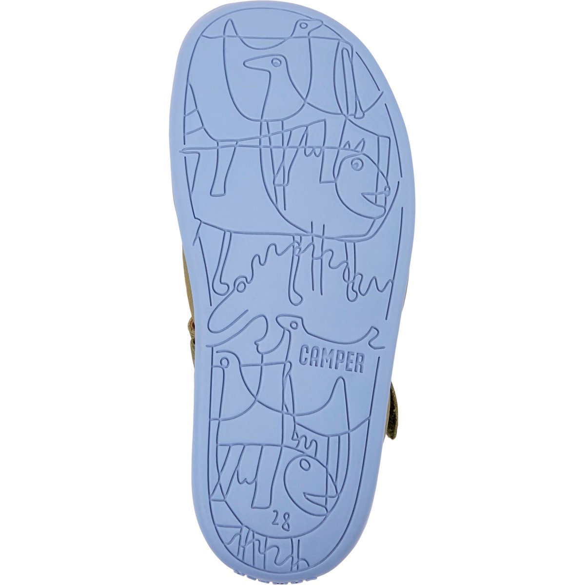 Bicho sandals vert moyen, CAMPER
