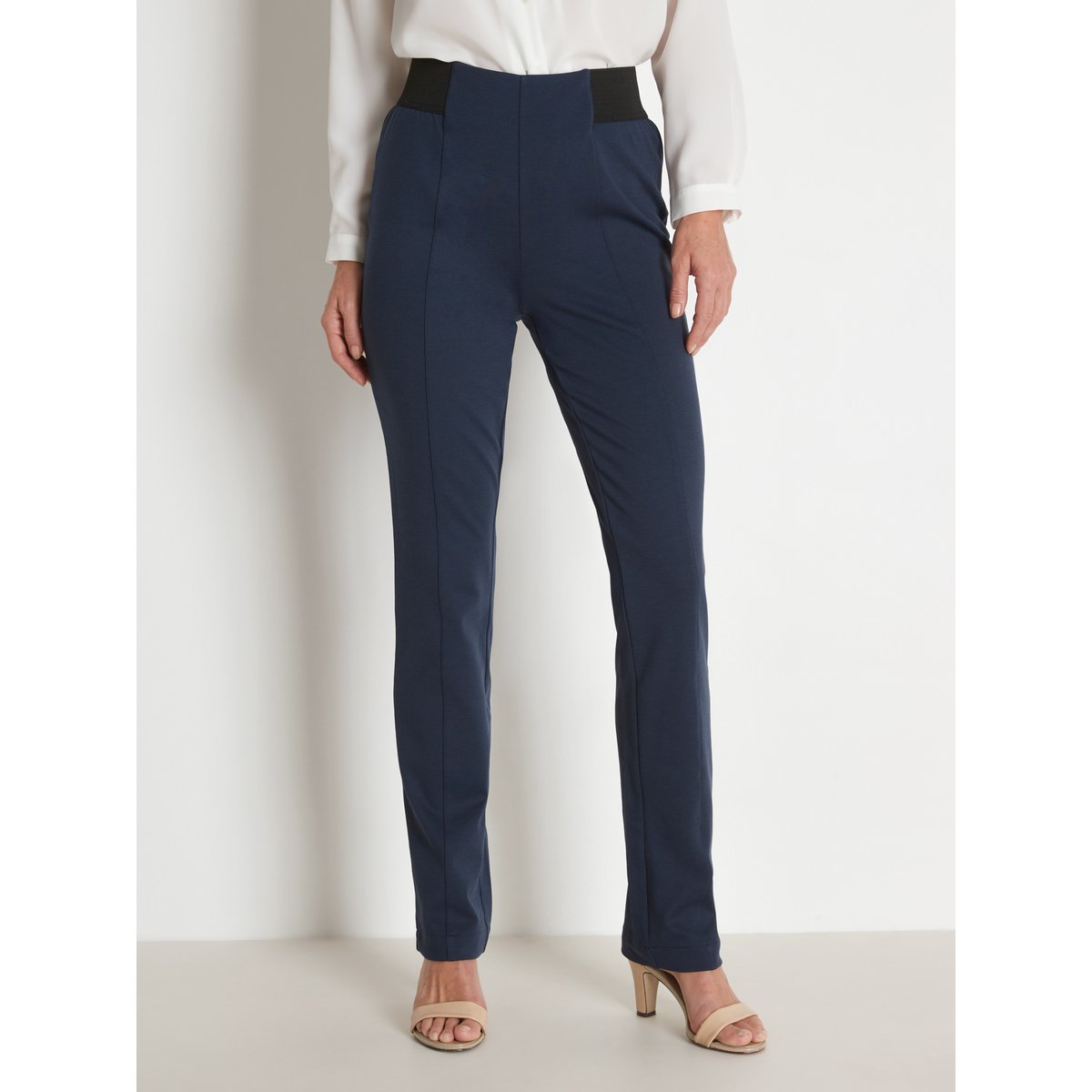 Pantalon en maille marine, DAXON