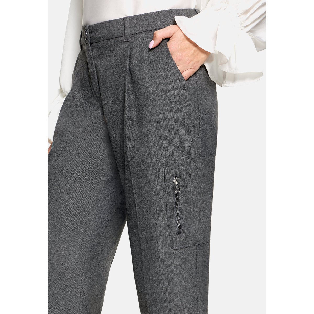 Pantalon casual à plis repassés magnet, BETTY BARCLAY