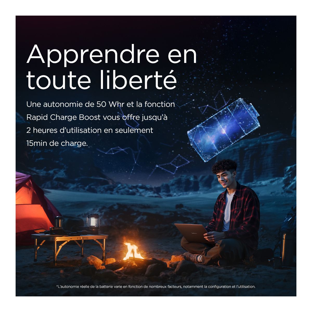 Ordinateur portable IdeaPad Slim 3 15Q8X10 1 15" OLED Snapdragon X 16 Go RAM LPDDR5x SSD 1 To couleur unique, LENOVO