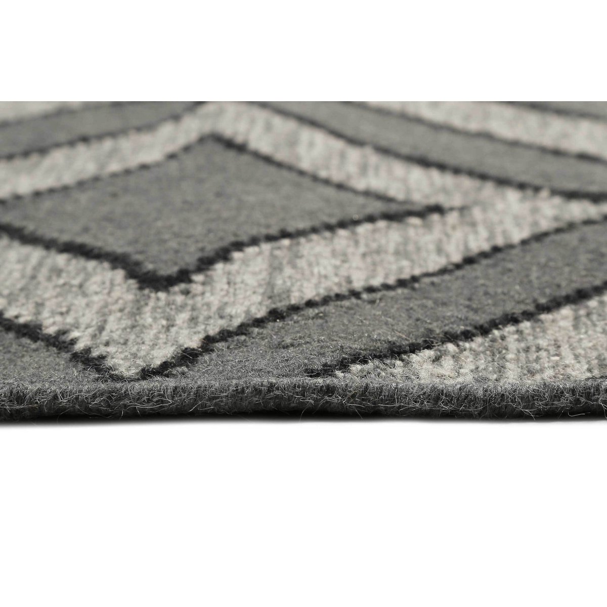 Tapis tissé main pure laine ,  KIAN KELIM argent, ESPRIT