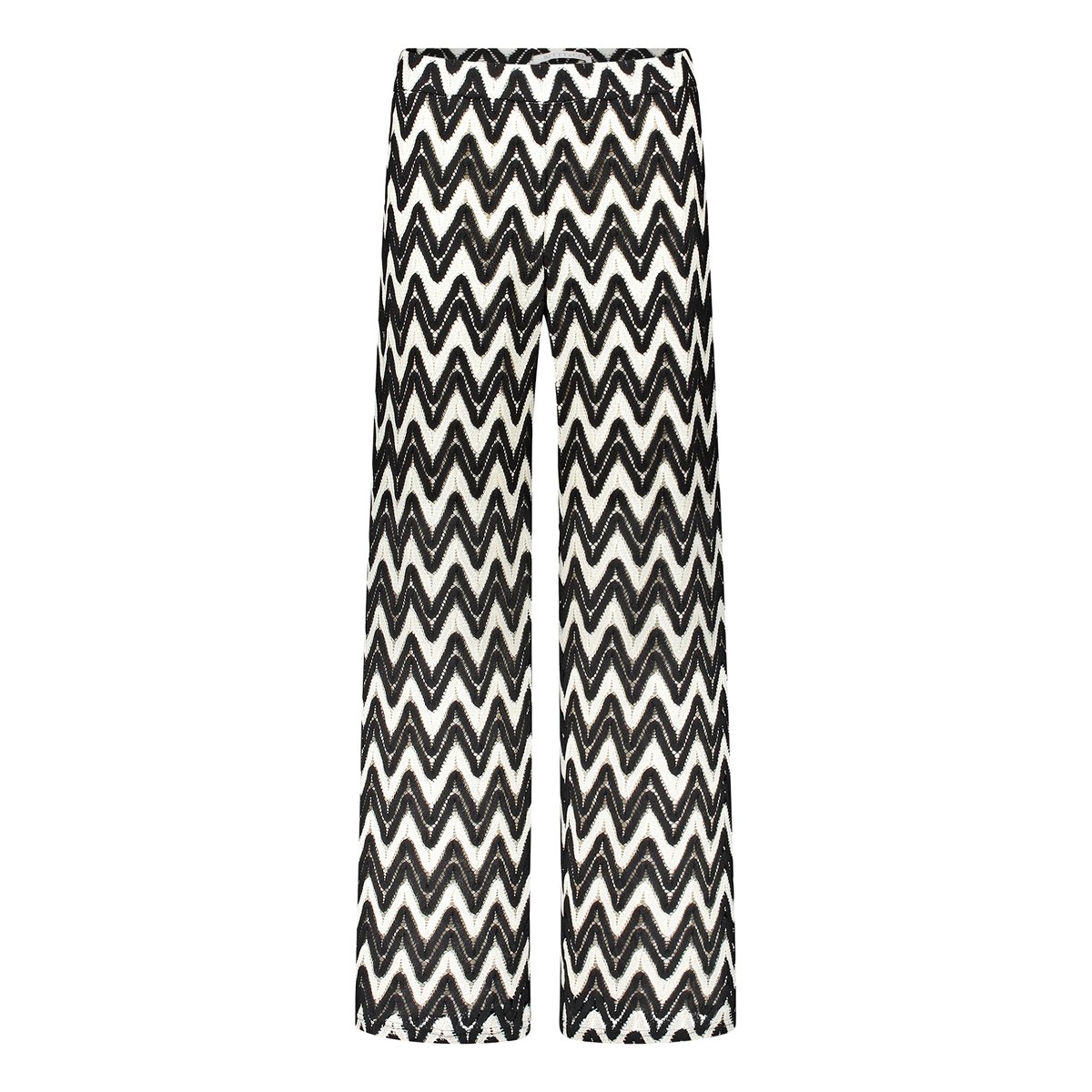 Pantalon à enfiler avec structure noir/blanc, BETTY & CO