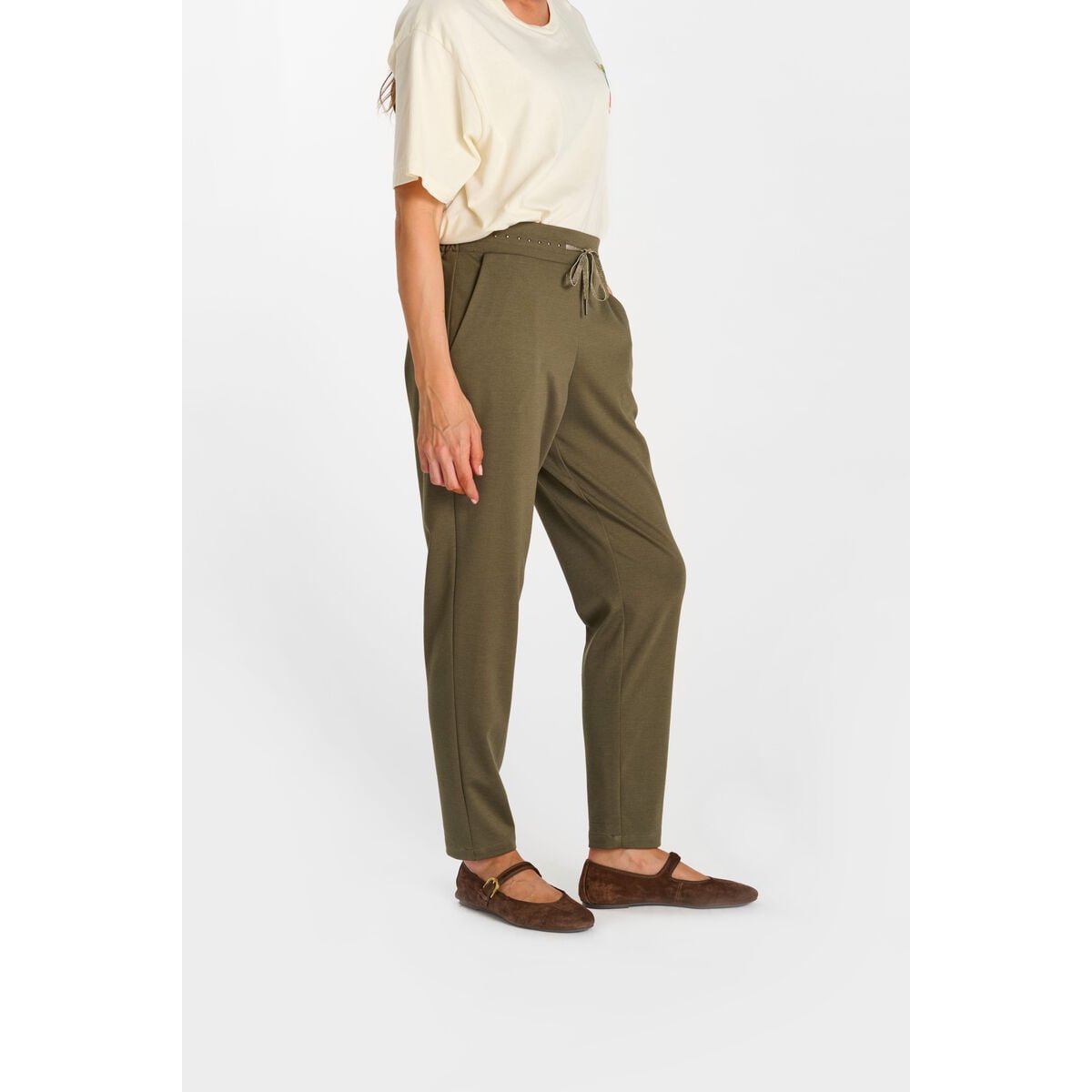 Pantalon droite RAVEN moss, LE TEMPS DES CERISES