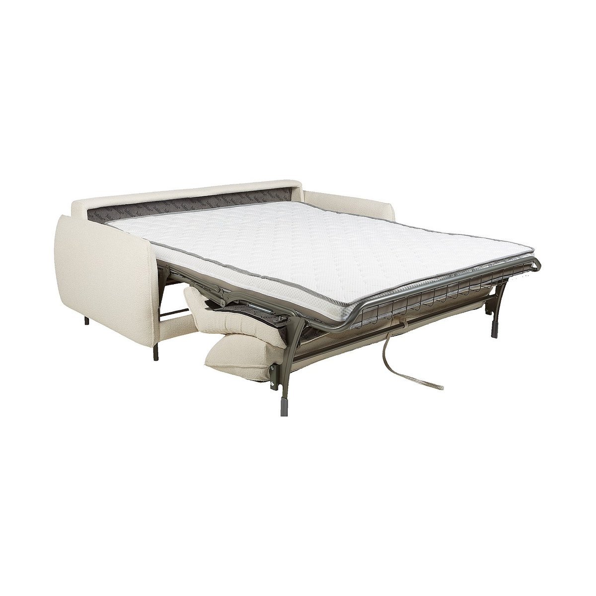 Canapé convertible polyester MILANO II crème, HABITAT