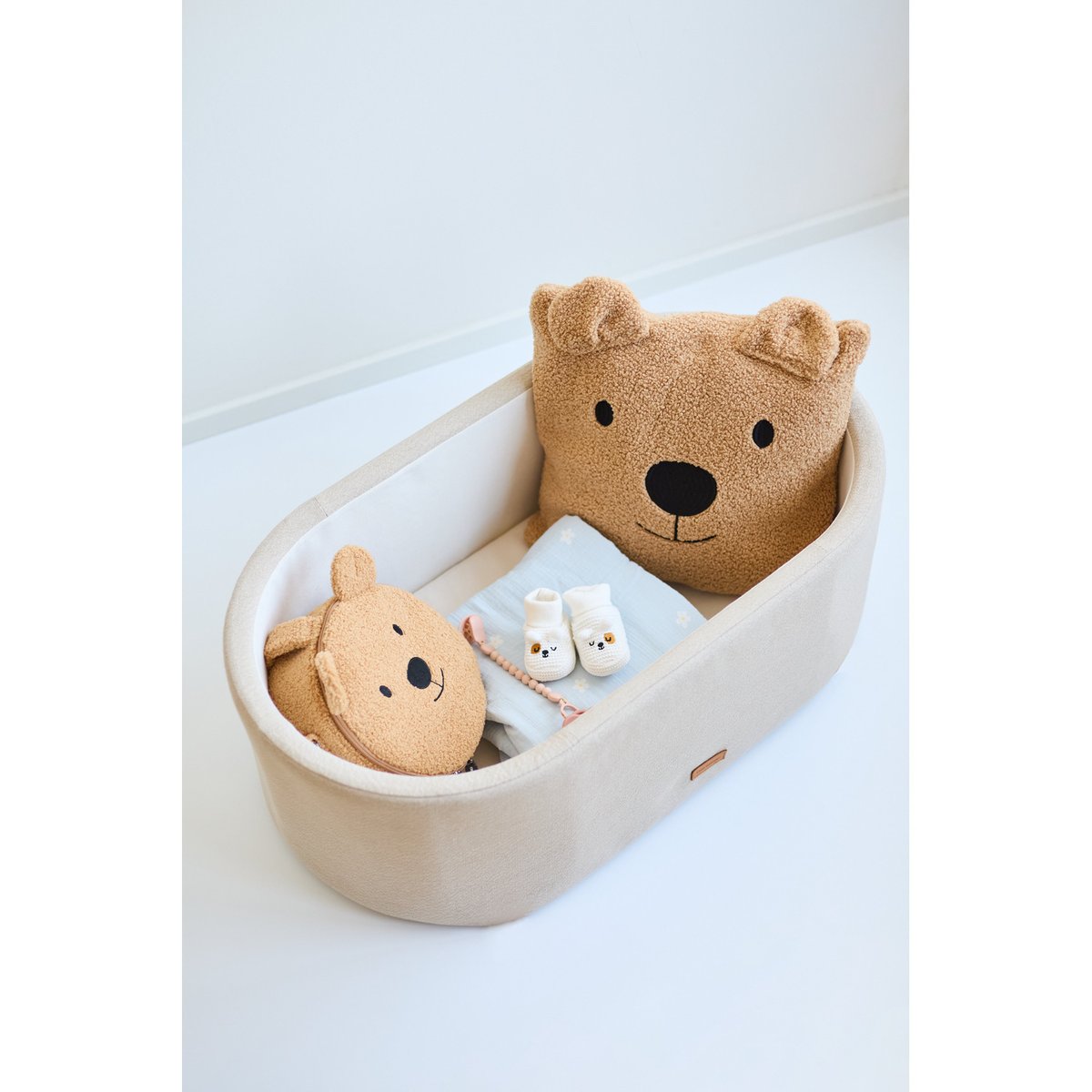 Berceau en lin beige doux, CHILDHOME