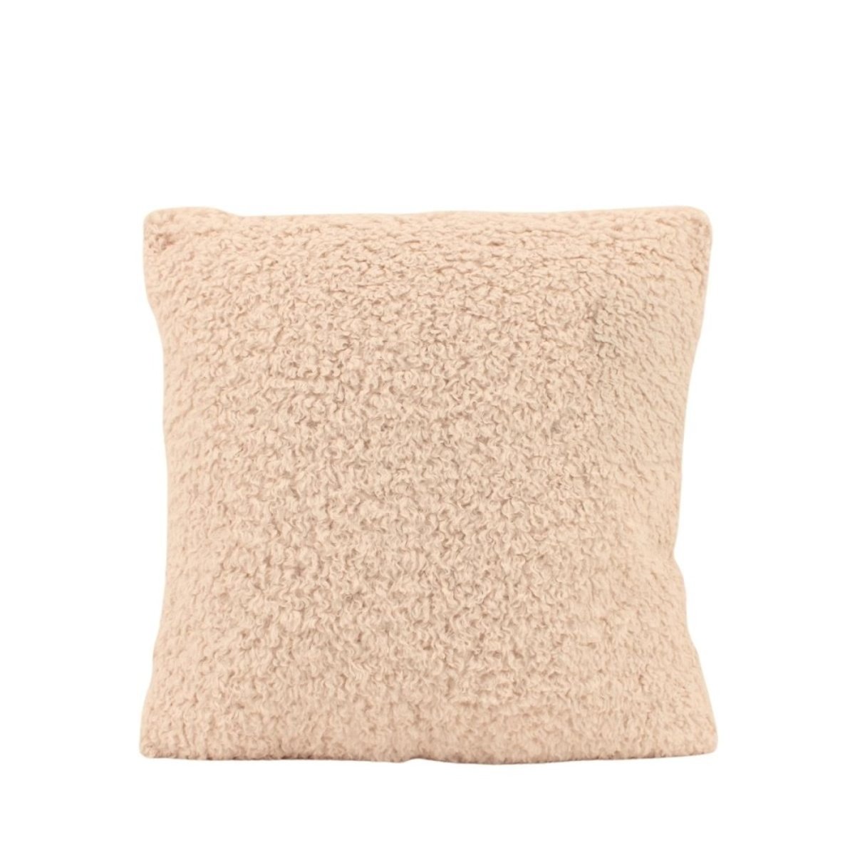 Coussin bouclette 40x40cm marron, ORNAMI
