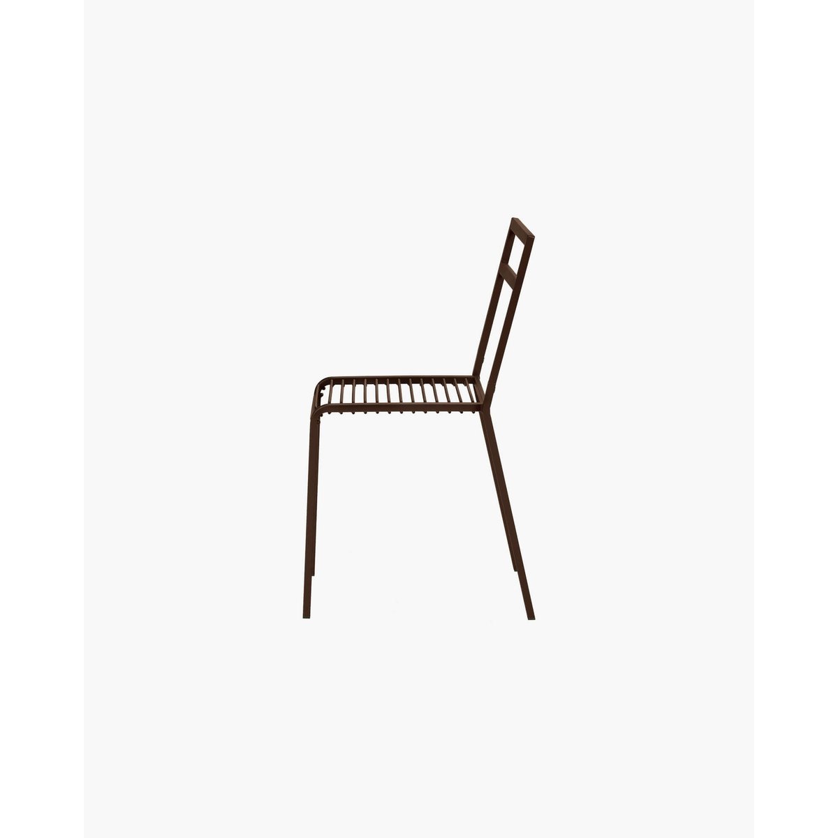 Chaise Oto - métal extérieur, légère et durable vert forêt, marron cacao, NOO.MA
