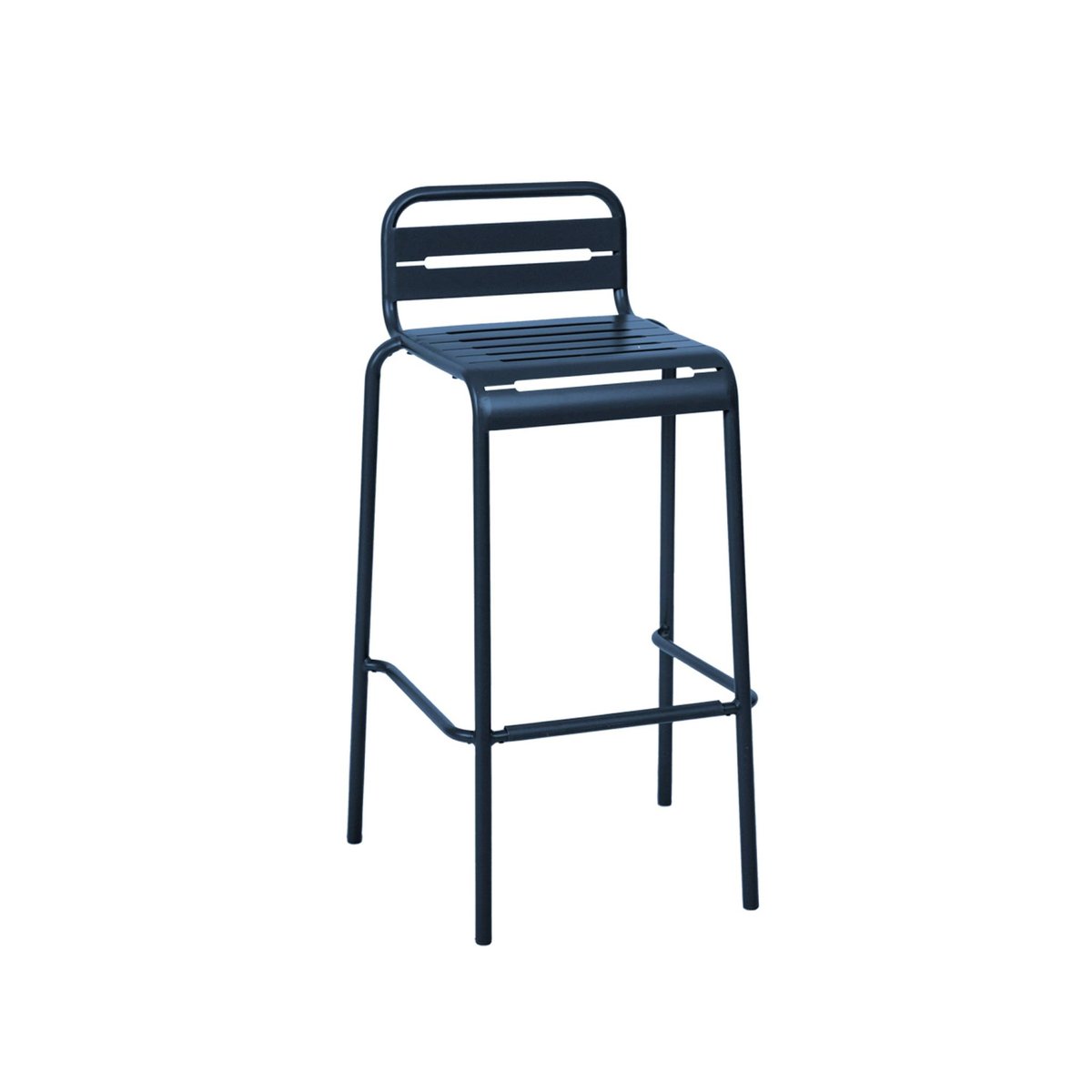 Table haute de jardin acier + 4 assises AMÉLIA beige, SWEEEK