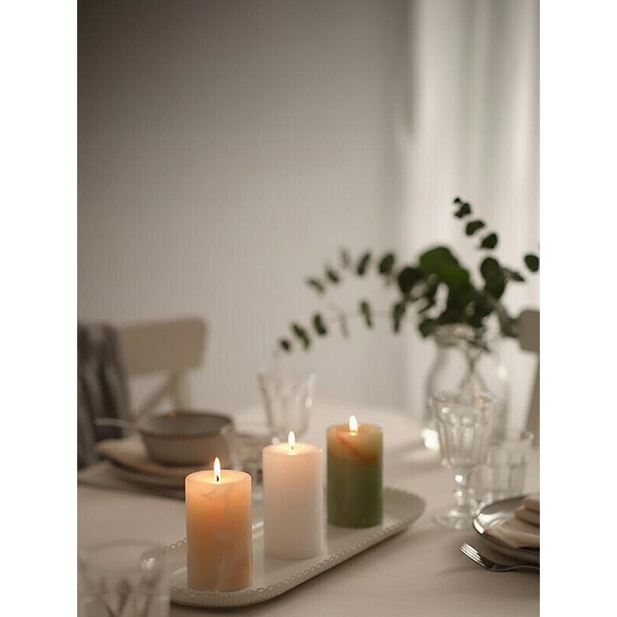 Set of 3 Oleena Onyx Tealight Holders assorted, FIFTY FIVE SOUTH