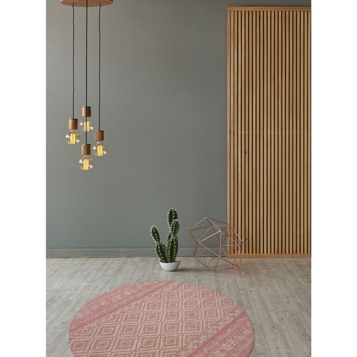 Tapis extérieur fait main, ENSOLEILLE rose, ARTE ESPINA
