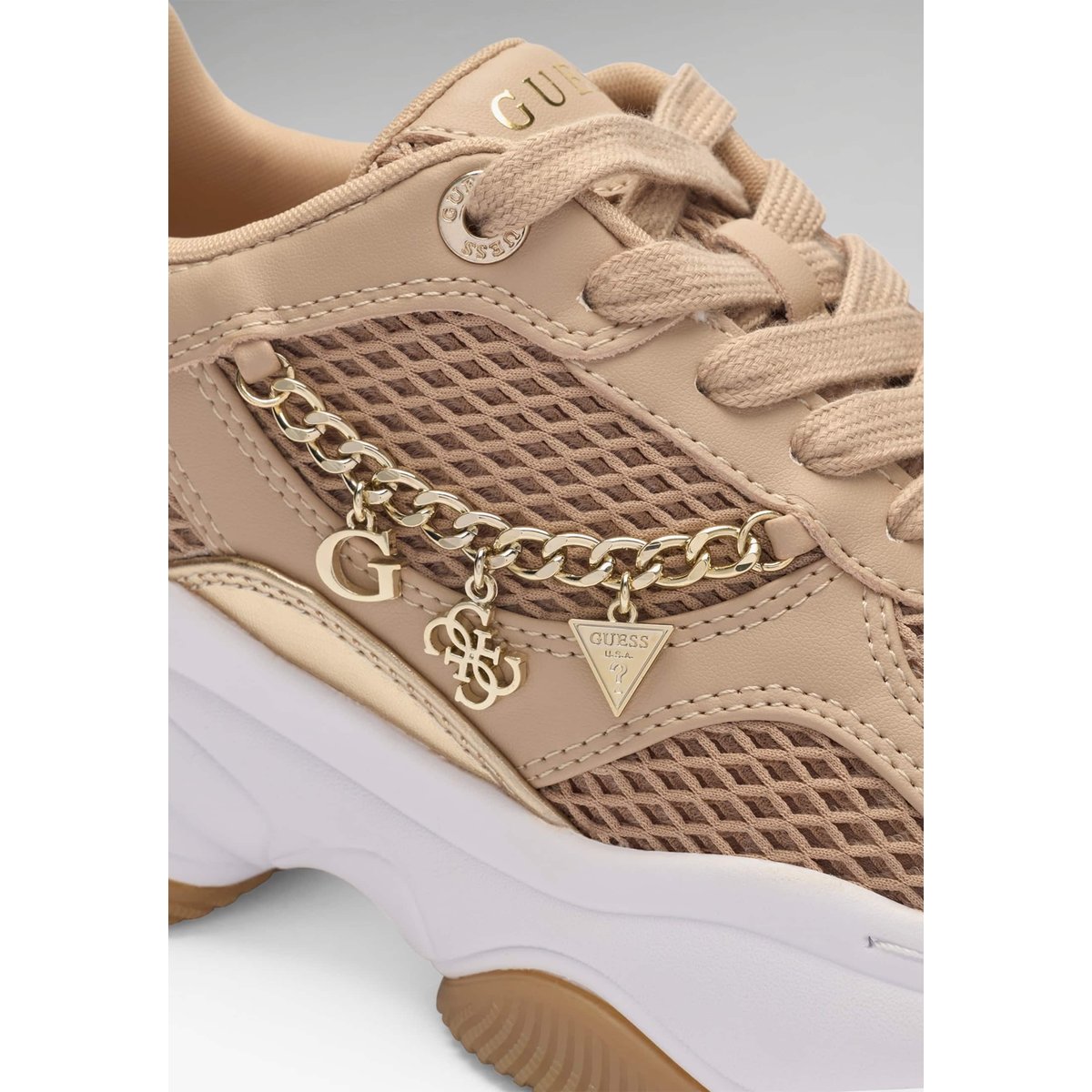 Baskets Harpaa Logo Chain beige multi, GUESS