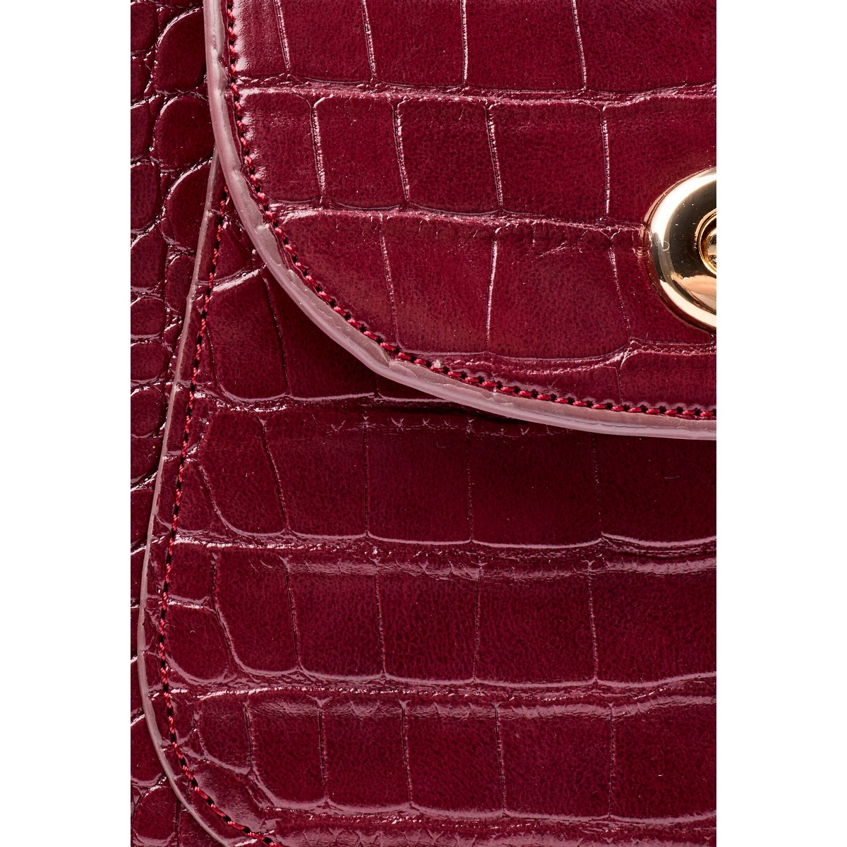 Sac à main esprit animalier rouge bordeaux, DAMART
