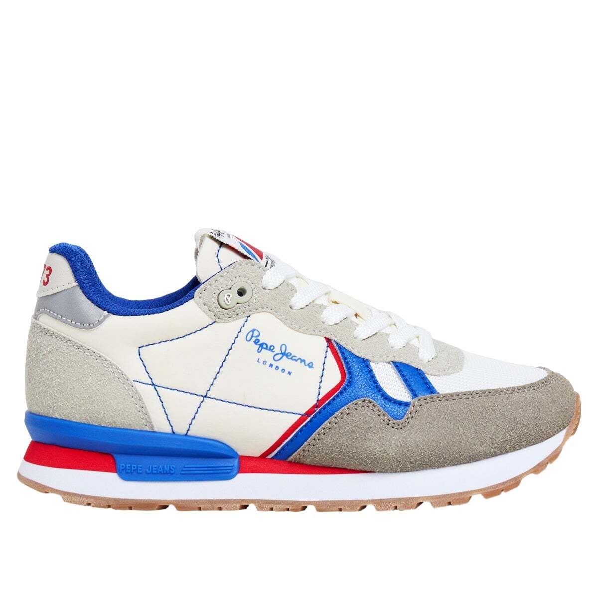 Baskets De Running D'inspiration Rétro blanc pop, PEPE JEANS