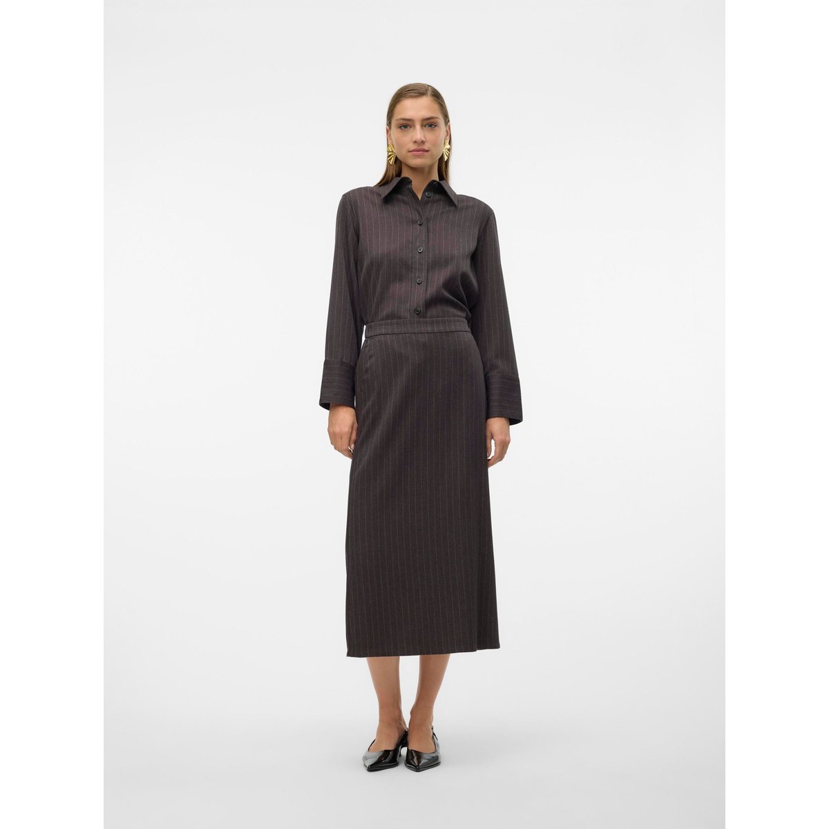 Jupe dark grey melange, VERO MODA
