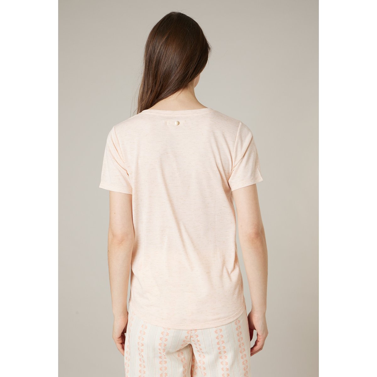 T-shirt femme fluide KELLIE light pink mel, DEELUXE