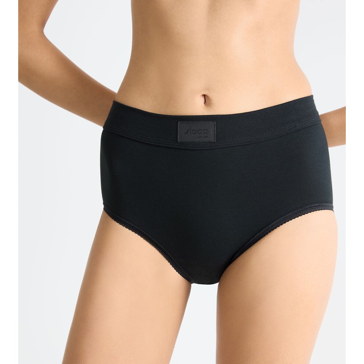 Lot de 3 + 1 gratuite culottes maxi DOUBLE COMFORT noir, SLOGGI