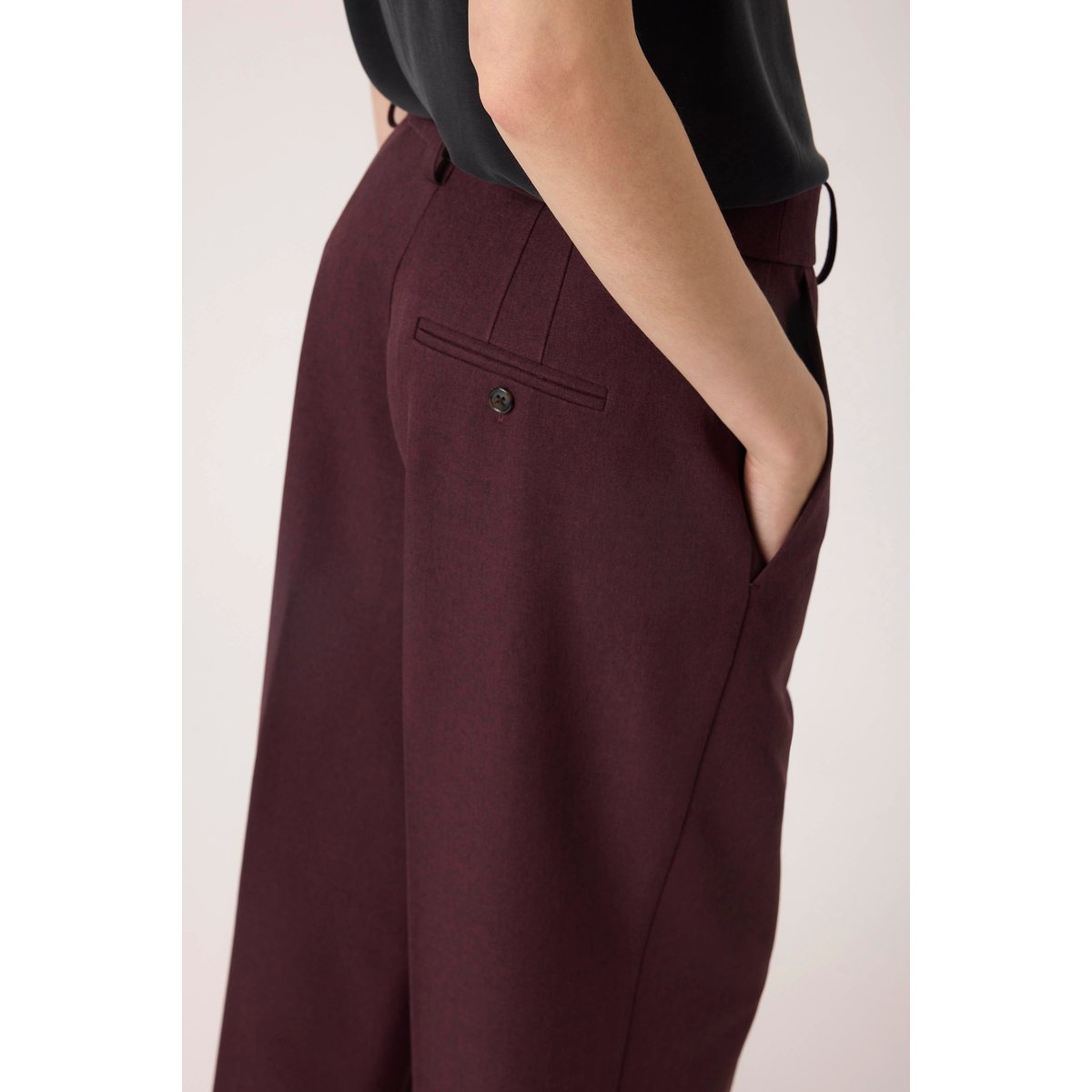 Pantalon de costume bordeaux winetasting melange, SOAKED IN LUXURY